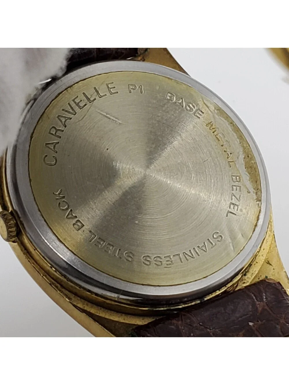 Vintage Caravelle Quartz 4J Watch For Parts Or Repair